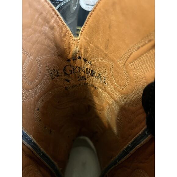 Men's Exotic Black Stingray Western Cowboy Boots Size 6 - Picture 5 of 7